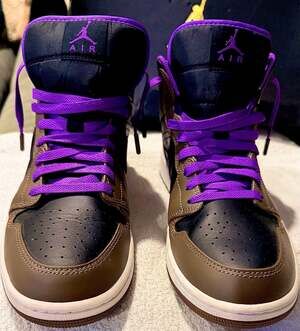 Nike Air Jordan 1 I Mid Purple Mocha Palomino